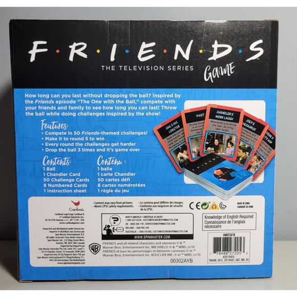 Cardinal Friends Television Series Game THE ONE WITH THE BALL 2-8 players12+ NEW - Picture 2 of 5